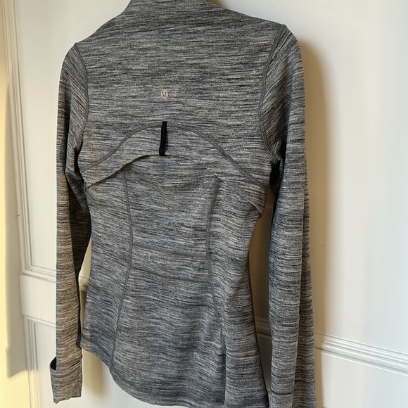 Lululemon Define Full Zip Jacket women’s size 6 Heathered Grey Black Luon - Picture 4 of 14